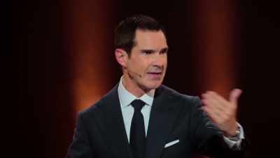 I'm talking down to you
literally and metaphorically, - Jimmy Carr: Natural Born Killer
