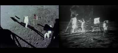 I'm talking to you by telephone - Apollo 11