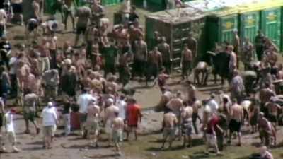 -I'm telling you.
-(MAN LAUGHING) - Woodstock 99: Peace Love and Rage