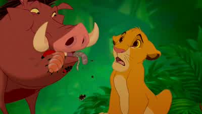 I'm telling you kid this is the great lifeno rules no responsibilitiesOoh the little cream filled kind - The Lion King