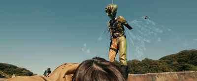 I'm the first tri-species
synthetic hybrid augmentation. - Shin Kamen Rider
