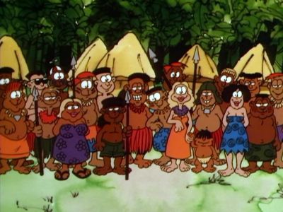 I'm the high Ravalava and thesehere are the Dingdongs - Garfield in Paradise