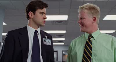 I'M THINKIN' I MIGHT TAKE THAT NEW CHICK FROM LOGISTICSTHINGS GO WELL I MIGHT BE SHOWIN' HER MY O FACEOH OH OH YOU KNOW WHAT I'M TALKIN' ABOUT - Office Space