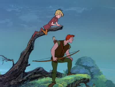 Quiet WartI'm trying to beAnd nobody asked you to come along in the first placeI'm not even moving Shut up - The Sword in the Stone