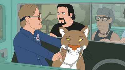 I'm trying. He's a cat.
He's curious. It's in his nature. - Trailer Park Boys: The Animated Series