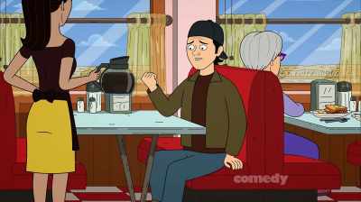 I'm trying to prepare
for Brent's punch - Corner Gas Animated