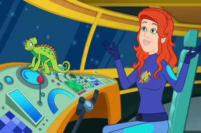 I'm turning on your pressure-resistant
spheres' dark vision - The Magic School Bus Rides Again