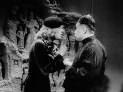 I'm waiting to see the boss.
How long before she turns up. - The Shanghai Gesture