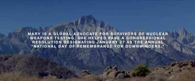 I'm working with downwinders
in other states, - Downwind