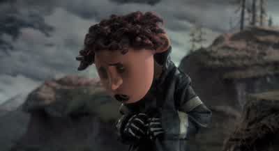 I'm wybie Wybie lovatWybie Short for wyborneNot my idea of courseWhat'd you get saddled withI wasn't saddled with anythingIt's coraline Caroline whatCoraline Coraline JonesHmm It's not real scientificbut I heard an ordinary name like Carolinecan lead - Coraline