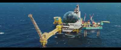 Imagine decommissioned oil rigs
converted to house the workers - 2040