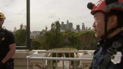 Imagine you have a victim
down below in a ravine, - 9-1-1