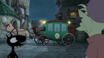 [imitates chicken clucking] - Disenchantment