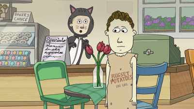 - [imitates meowing]
[light applause] - Ten Year Old Tom