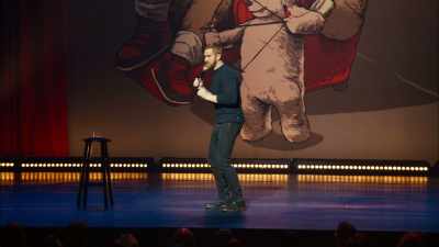 [imitates squeaking]
I knew it was over. - Andrew Santino: Home Field Advantage