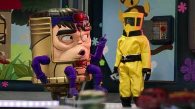 [imitating Brian]
"Oh, I think my lung collapsed." - Marvel's M.O.D.O.K.