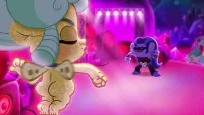 [ imitating electric guitar ] - Trolls: TrollsTopia