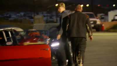 Immediately, the oil got
underneath the tires. - Street Outlaws No Prep Kings Team Attack