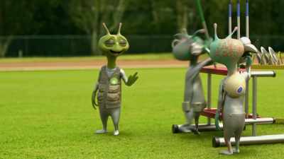 [impact grunting] - Alien TV