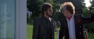 There's a buoy about 100 yards offshore That's where he's gonna beThis is in and out half hour topsHe's gonna jump off a bargeswim 100 yardsto a buoy in the East RiverImpossible It's too rough He's going to die - Carlito's Way