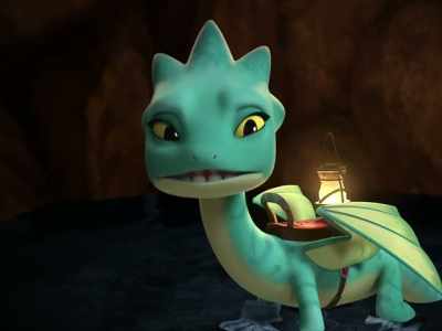 Impossible to tell.
It's your call. Left or right? - Dragons: Rescue Riders