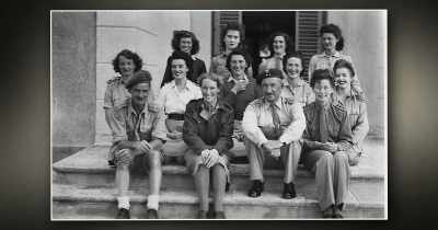 In 1946, she's a relief worker working in
a displaced persons camp, - Getting Away with Murder(s)