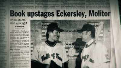 In 2004, the Baseball
Writers elected - Charlie Hustle & the Matter of Pete Rose