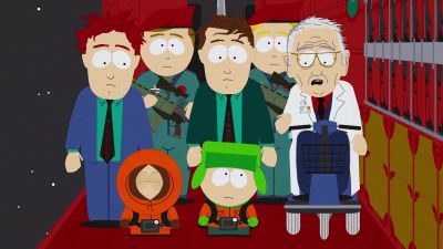 In a moment, we will
be over the base. - South Park