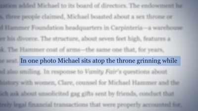 In a photo Michael sits on it grinning - House of Hammer