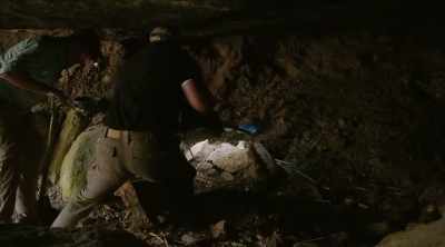 ‐ In a remote cave
high up the mountain, - Lost Gold of World War II