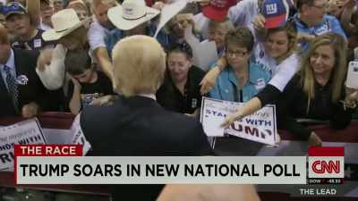 In a reversal from when
he entered the race, - The Accidental President