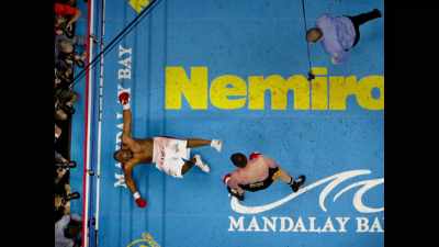 In a ring
completely smothered with blood. - Klitschko: More Than a Fight