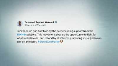 In a tweet, Warnock said
I am honored and humbled - Power of the Dream