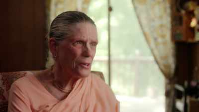 In a world of cheating
and disappointment. - Krishnas: Gurus. Karma. Murder.