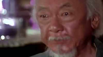 [in accent]
"Flied lice." - More Than Miyagi: The Pat Morita Story