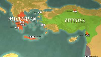 In addition to Ugarit,
Hattusa and Mycenae - Ancient Armageddon