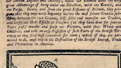 In an article in
the "Gazette," he attached - Benjamin Franklin