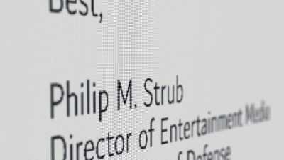 In an email, Phil Strub offhandedly - Theaters of War