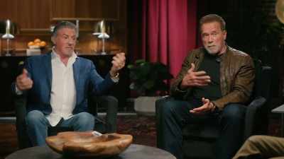 ...in my book,
Be Useful, I talk about, - Arnold & Sly: Rivals, Friends, Icons