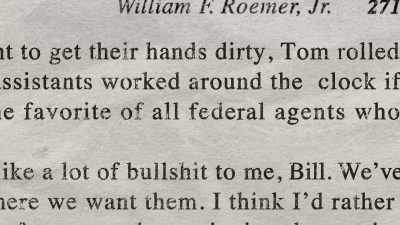In his book, Roemer wrote,
"When Victor made a move, - Mafia Spies