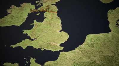 In Carlisle, 25 miles west
along Hadrian's Wall, - Lost Treasures of Rome