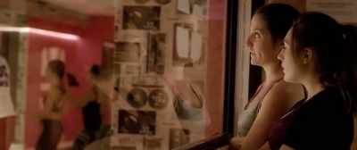 In her classes you sweat three times
as much and burn tons of calories. - Toc Toc