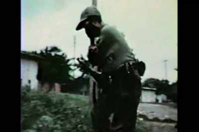 In combat, I got shot
in my left foot. - ¡Las Sandinistas!