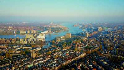 In contrast to the largely rural east, - Europe From Above