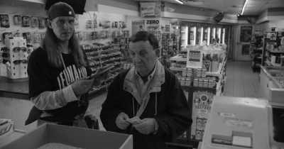 "In Convenience."
I don't get it. - Clerks III