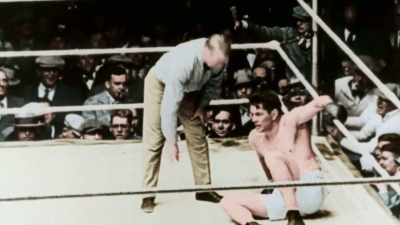 IN EIGHT, NINE,
AND TUNNEY IS UP! - America in Color