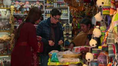 [in English] For the tiger, for happiness. - Sue Perkins: Perfectly Legal