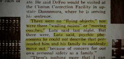 In fact,
the Lutzes were very ambiguous - Amityville: An Origin Story