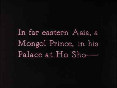 In far eastern Asia, a Mongol Prince
in his... - The Thief of Bagdad