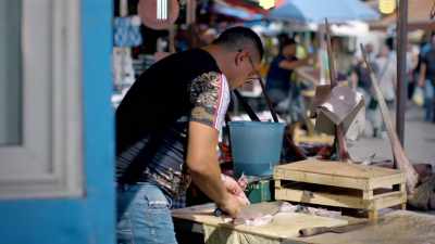 In this fiercely
traditional region, - Stanley Tucci: Searching for Italy